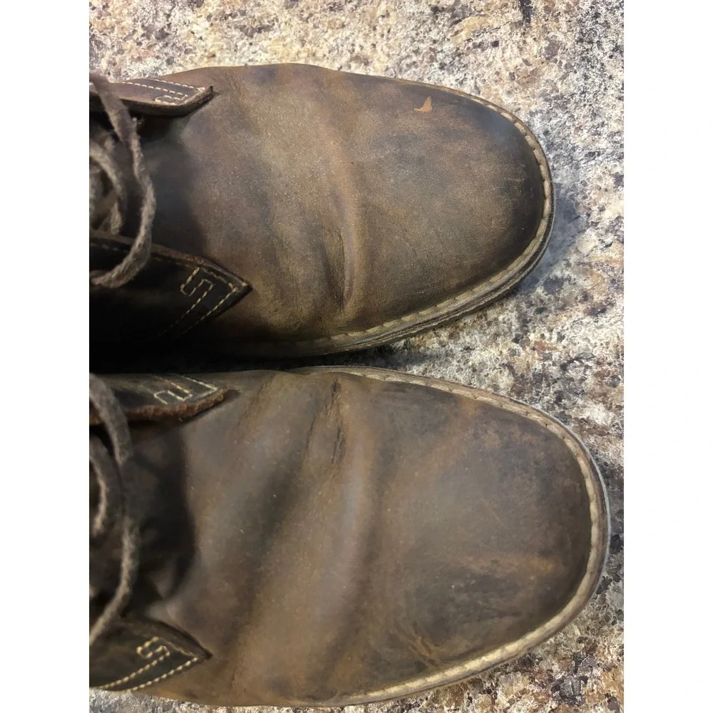 Clarks Mens Bushacre 2 Beeswax Brown Leather Chukka Desert Boots 8.5 M